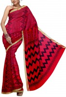 Sico Tomato Red Color Saree