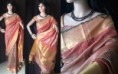Assam Silk Saree Peach Color